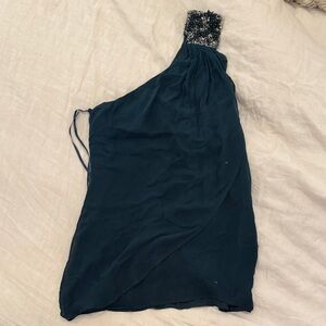 French Connection One Shoulder Dress in Black